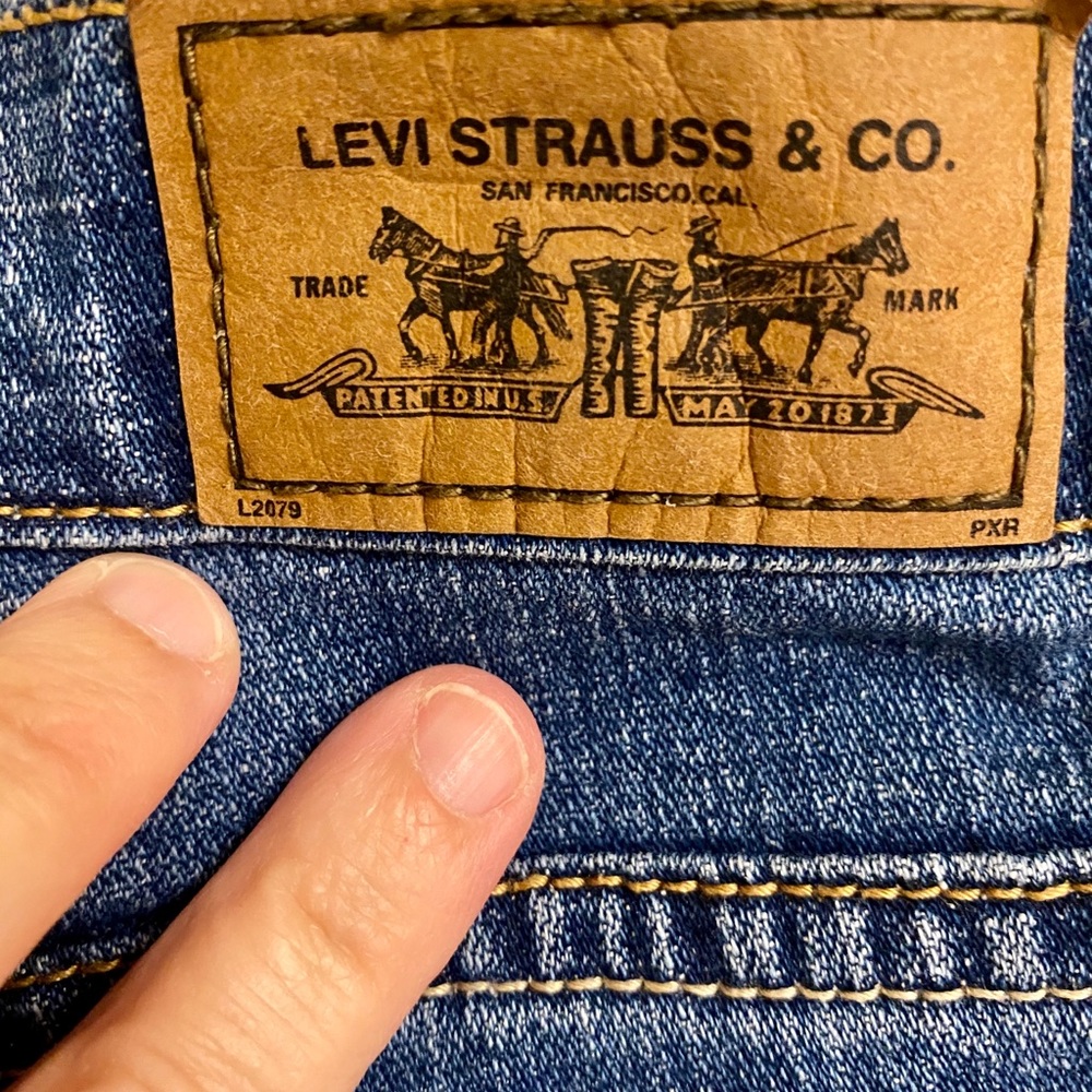 Levi’s 515 Blue Denim Stretch Cotton-blend Classic Capri-Length Jeans Size 4 - Picture 5 of 7